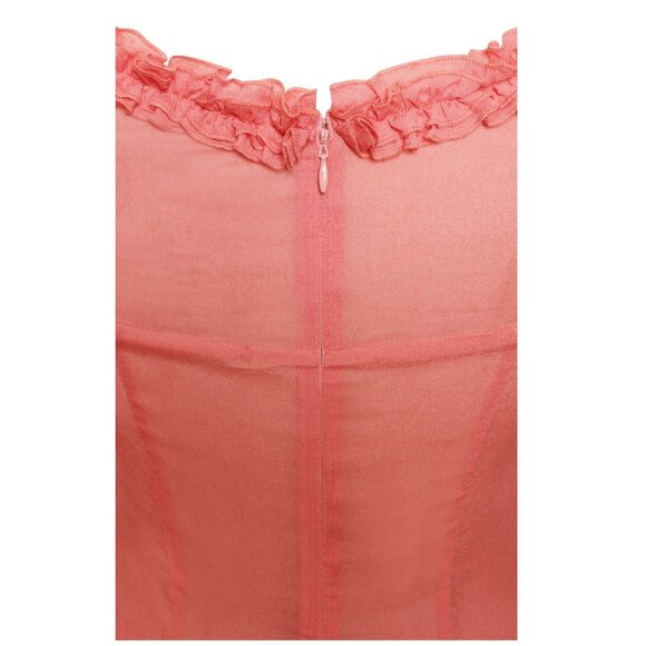 NWT Miss Circle Rosy Mauve Satin Rayon Midi Dress - Picture 13 of 16